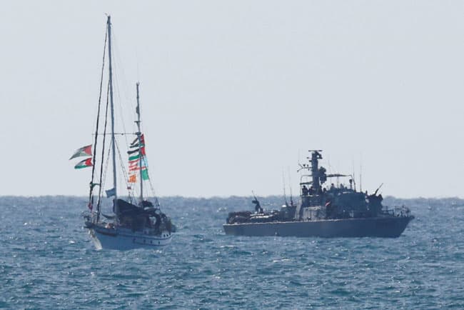 Gaza aid flotilla says Israeli forces attack convoy, intercept several boats