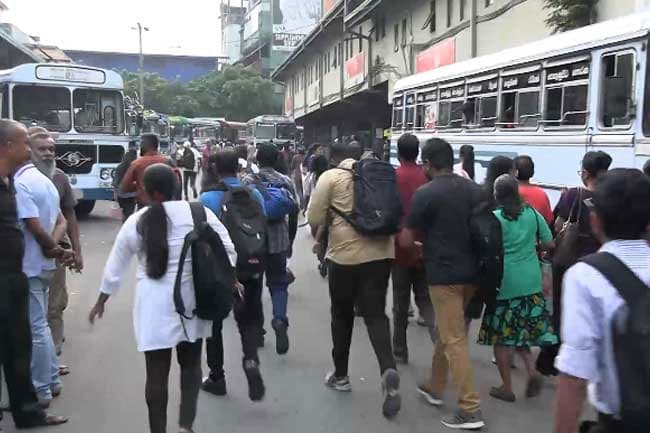 Horana-Colombo private bus strike enters second day