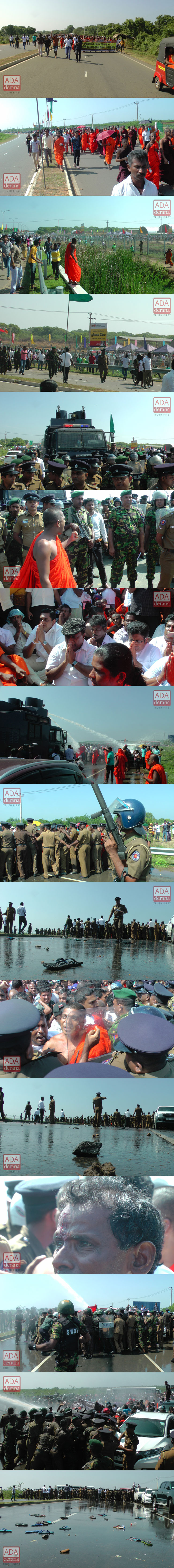 Tense situation at launch of Hambantota development project