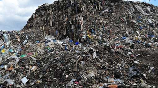 Karadiyana land fill receives 350 tons of waste