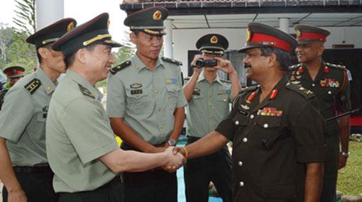 Chinese military delegation reviews Diyatalawa project