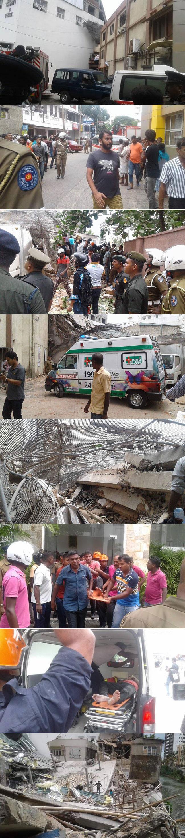 Building collapses in Wellawatta
