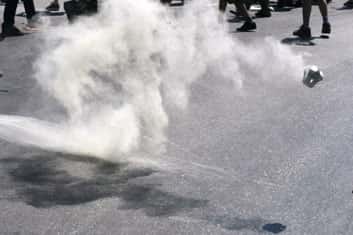 VIDEO: Police fire tear gas at Weliweriya protest