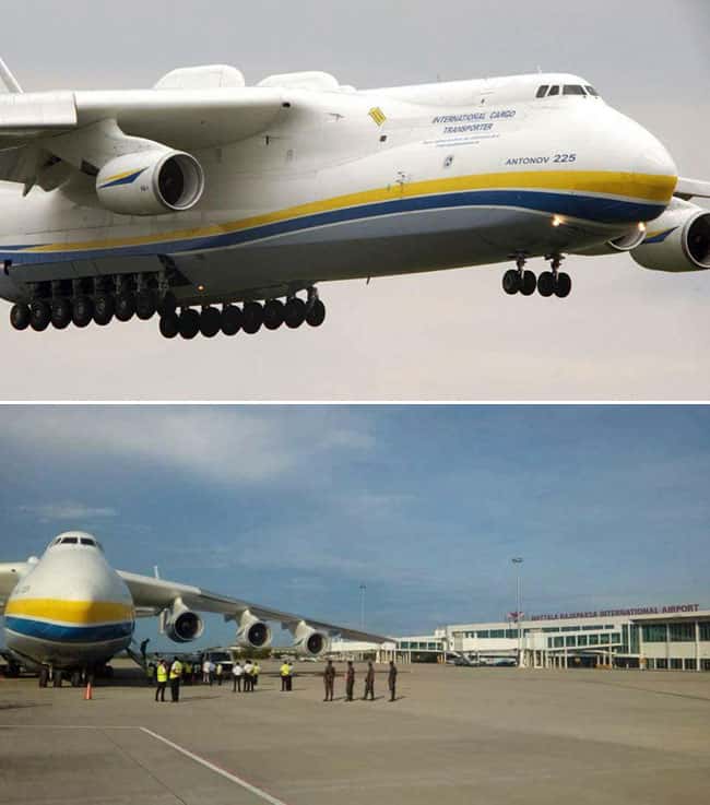 World’s largest aircraft lands at Mattala