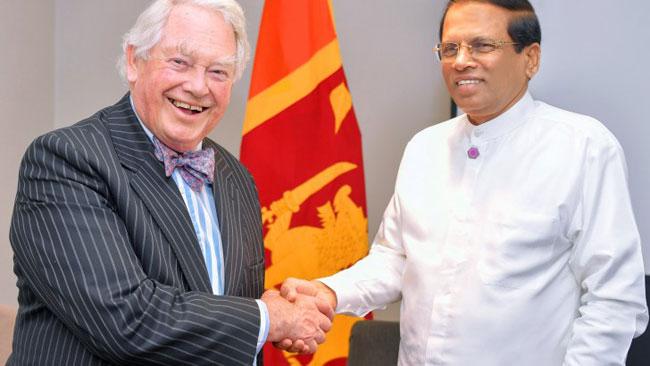 President thanks Lord Naseby for constant support to Sri Lanka