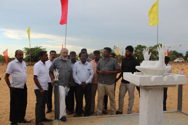 Wigneswaran inspects preparations for commemoration event in Mullivaikkal