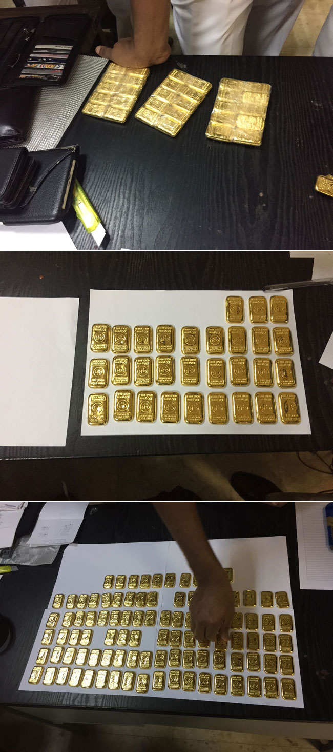 Polish man caught with 100 gold biscuits fined Rs. 5 million