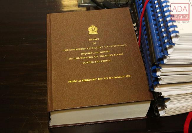 Unreleased sections of Bond Commission report handed over to Speaker