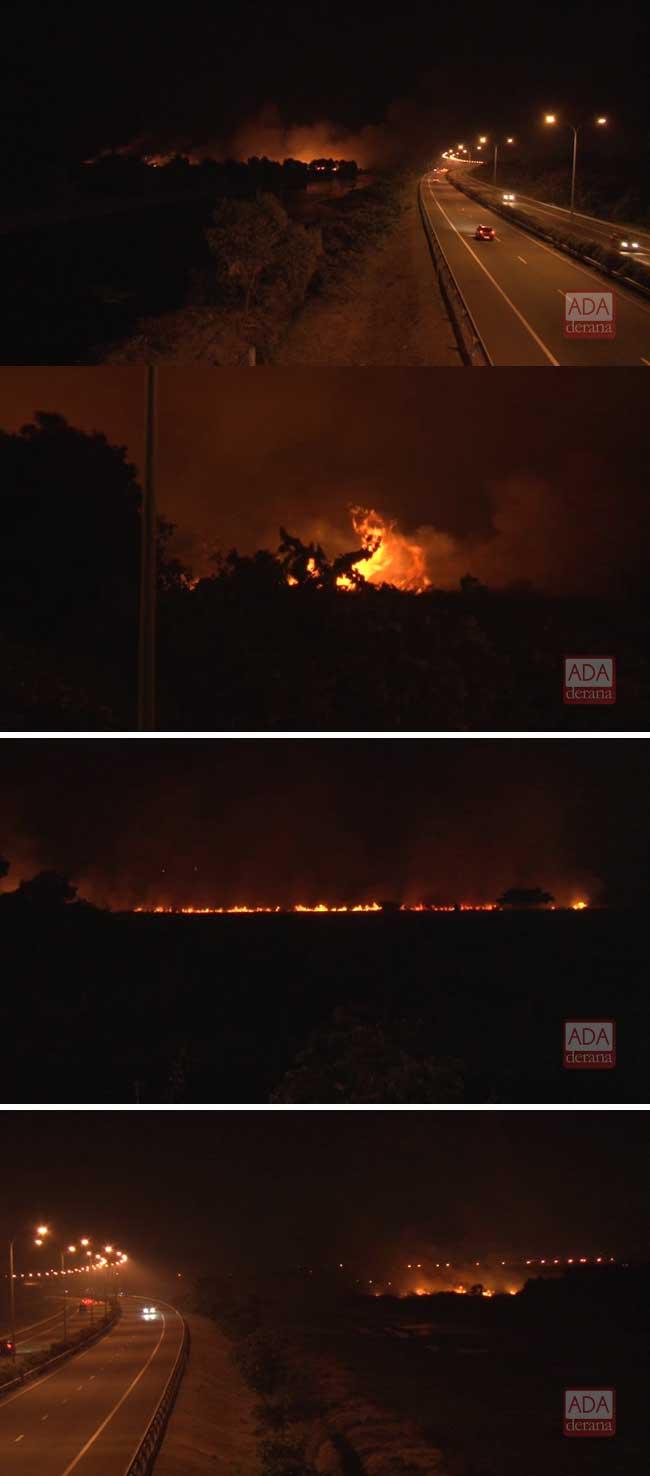 Fire in Muthurajawela reserve destroys acres