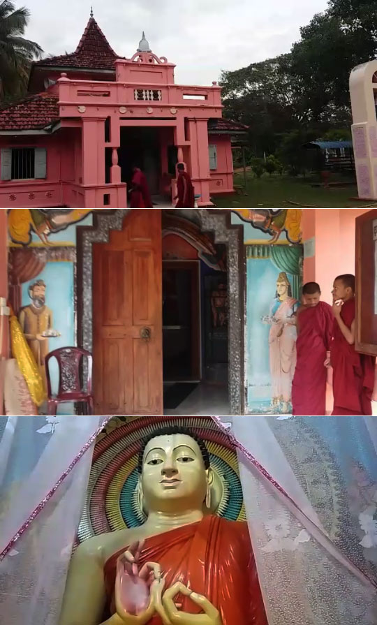 Thieves break Buddha statue at Temple and make off with treasures