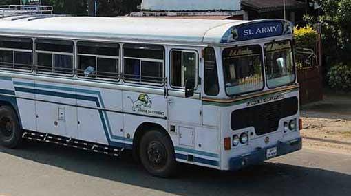 Special Army bus service by to assist railway commuters