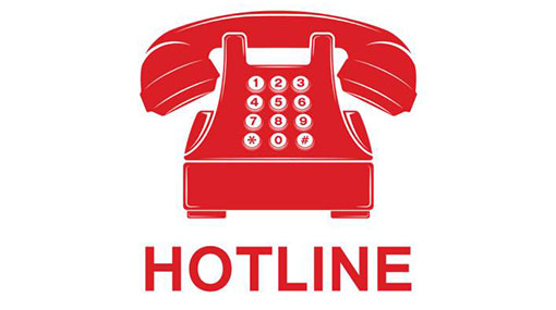 Hotline to inform any emergency due to adverse weather
