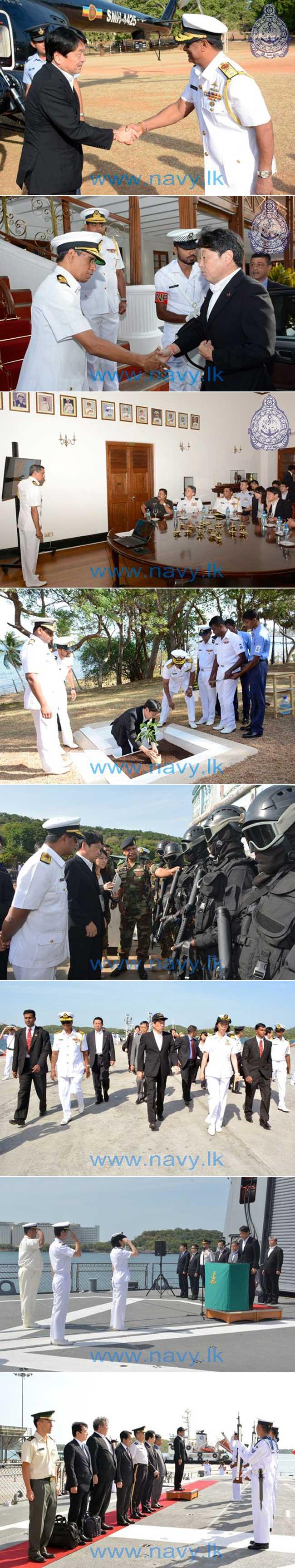 Japanese Minister of Defense visits Eastern Naval Command