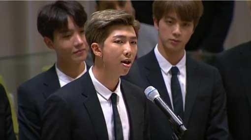 K-Pop band BTS tells world youth to ‘speak yourself’ at UN