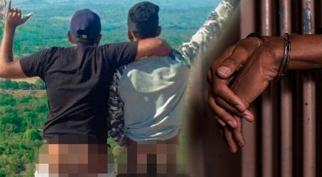 Youth arrested over ‘semi-naked’ photos at Pidurangala remanded