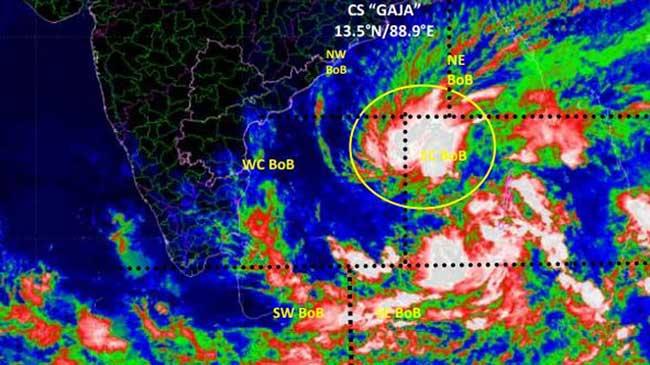 Met. Dept. issues special advisory on cyclonic Storm ‘GAJA’