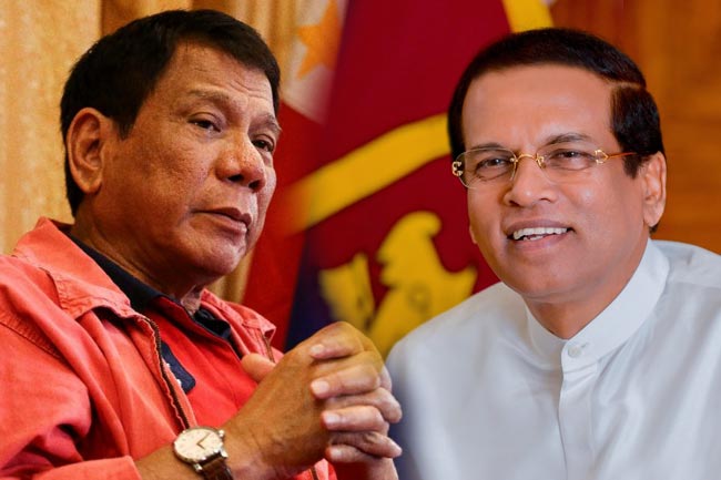 President Sirisena meets Philippine President