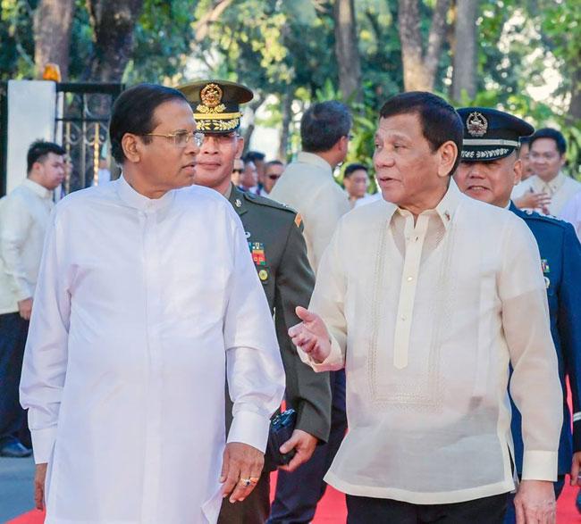Duterte drug war ‘an example to the whole world’: Sirisena