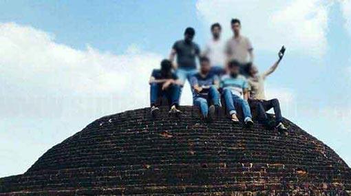 7 university students arrested for taking photos on Kiralagala stupa
