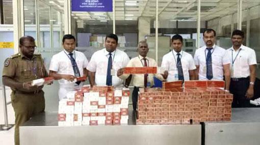 Passenger held with foreign cigarettes worth nearly Rs 2 mn