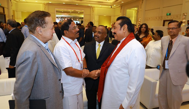 Mahinda attends second day of ‘The Huddle’ in India