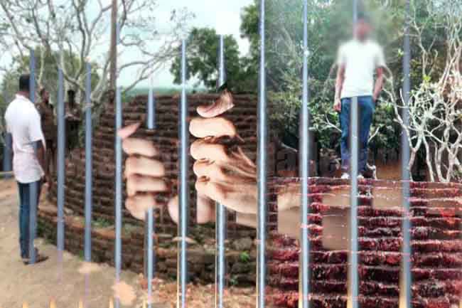 Bail rejected for two youths arrested over photos on stupa