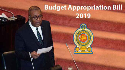 Second reading of Appropriation Bill 2019 on Mar 05