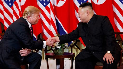 Trump meets Kim Jong Un for historic second summit