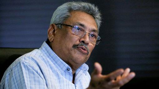 I have no white vans - Gotabaya