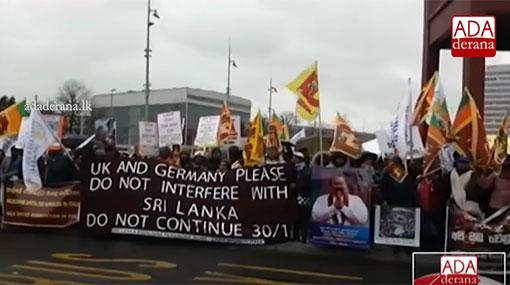 Protest in Geneva against UN human rights chief’s report on SL