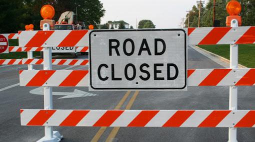 Parliament road closed off