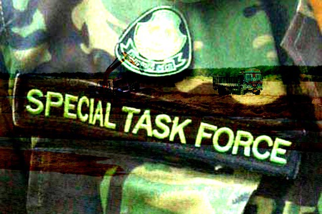 STF officers attacked during raid on illegal sand miners