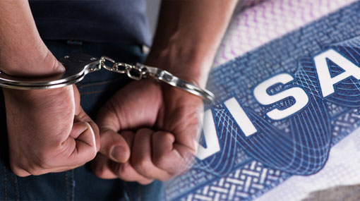 Indian youth arrested for visa violations