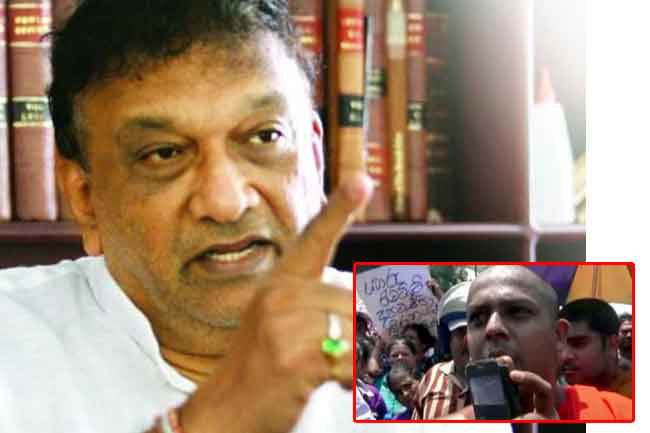 Kiriella berates monk at protest; says he didn’t berate a ‘monk’