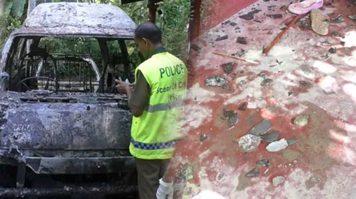 Nine injured in acid attack; house and van set ablaze