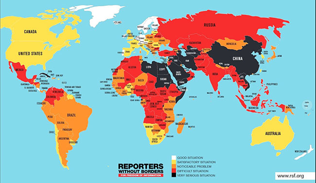 Sri Lanka improves in press freedom index