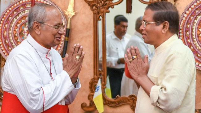 President calls on Cardinal Malcolm Ranjith