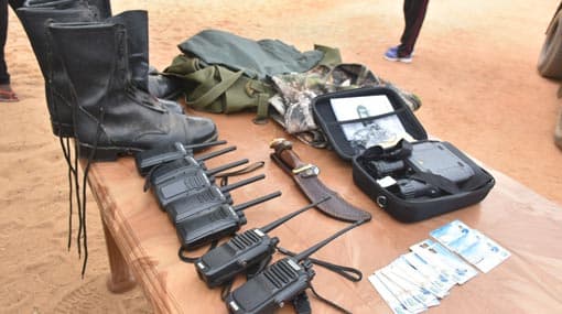 Search operations seize 12 suspects, weapons and other items