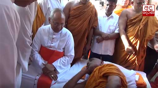 Archbishop calls on Rathana Thero on fourth day of protest fast