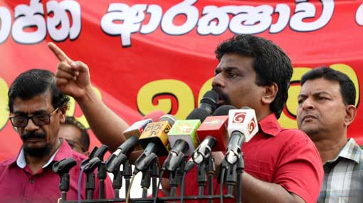 Demanding govt to step down doesn’t mean paving way for Mahinda - JVP