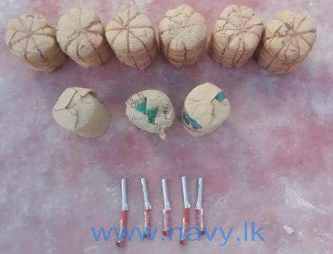 Navy recovers explosives in Koiyaththoddam