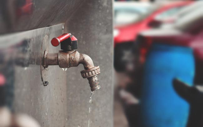 24-hour water cut for several areas