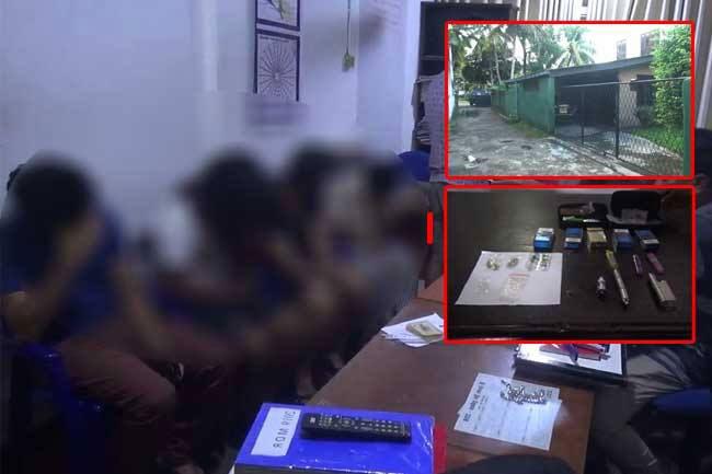 Nine youths arrested with ‘Ice’ and Kush at party in Boralesgamuwa