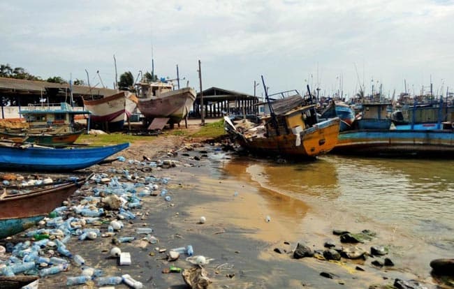 Microplastic waste fouls up beaches on Sri Lanka’s southern coast