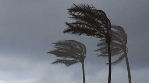 Warning issues for strong winds in land and sea areas