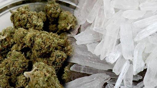 Two arrested with Hashish and Ice