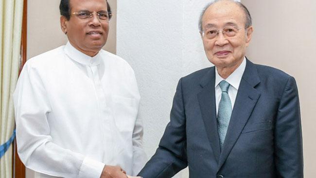 President meets Japanese peace envoy Yasushi Akashi