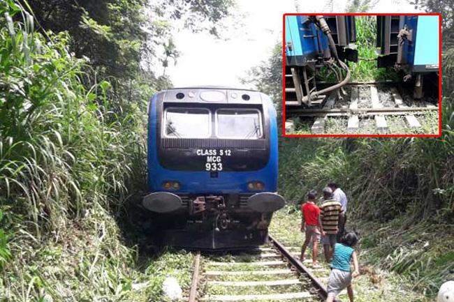 Railway services temporarily disrupted on up-country line