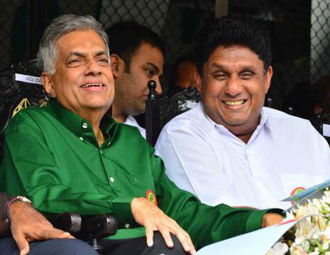 Sajith arrives at Temple Trees for crucial talks with PM