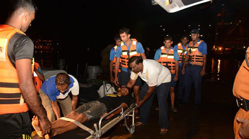Navy assists injured seaman of oil tanker